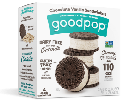 Chocolate Vanilla Sandwiches - Based Dessert | GoodPop
