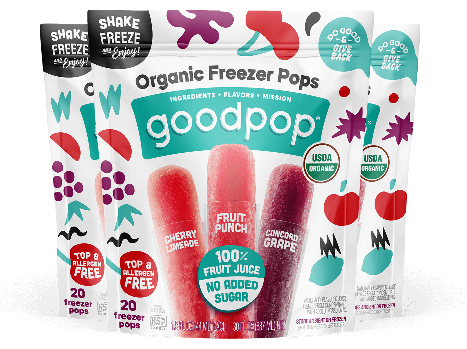 Organic Freezer Pops box