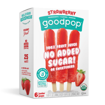 GoodPop Strawberry No Added Sugar Ice Pops