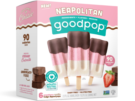 GoodPop Neapolitan dairy-free dessert bars box