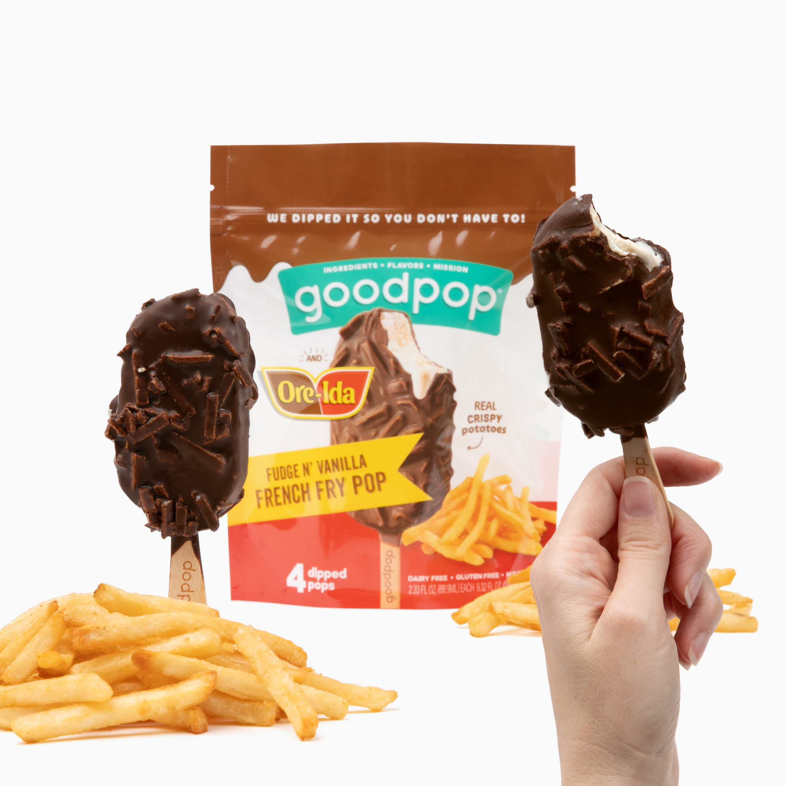 GoodPop x Ore-Ida Fudge n' Vanilla French Fry Pops | Buy Online