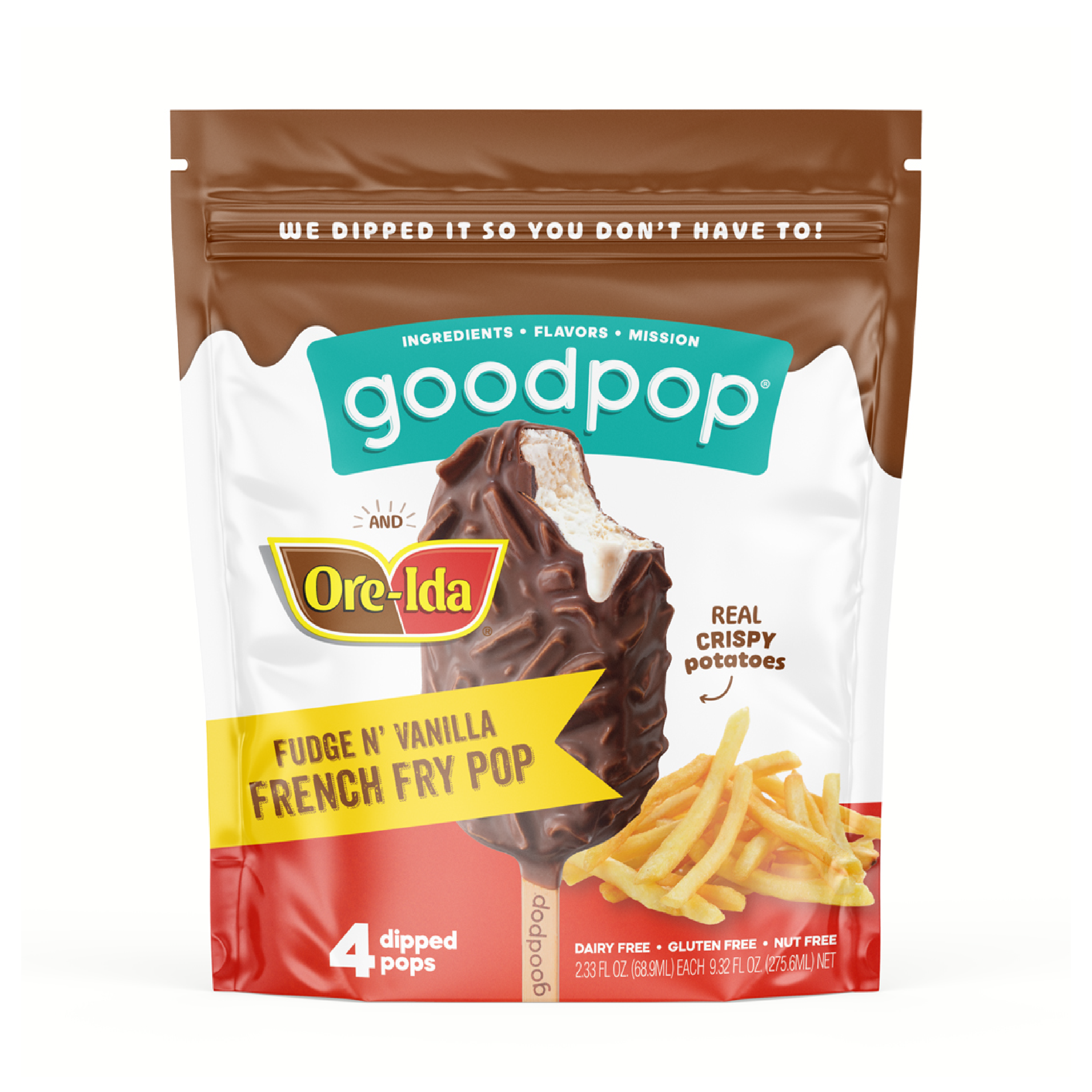 GoodPop x Ore-Ida Fudge n' Vanilla French Fry Pop