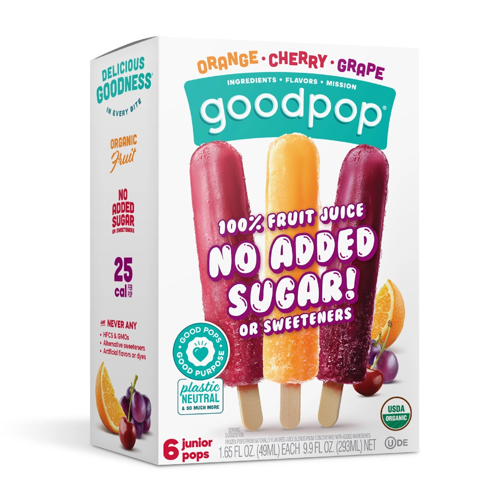 Orange • Cherry • Grape - Organic Junior Pops | GoodPop