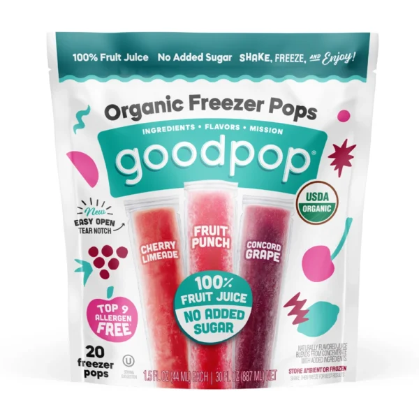 Organic Freezer Pops bag
