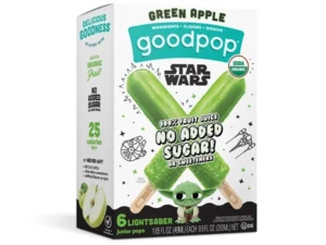 Star Wars Green Apple Lightsaber Pops box