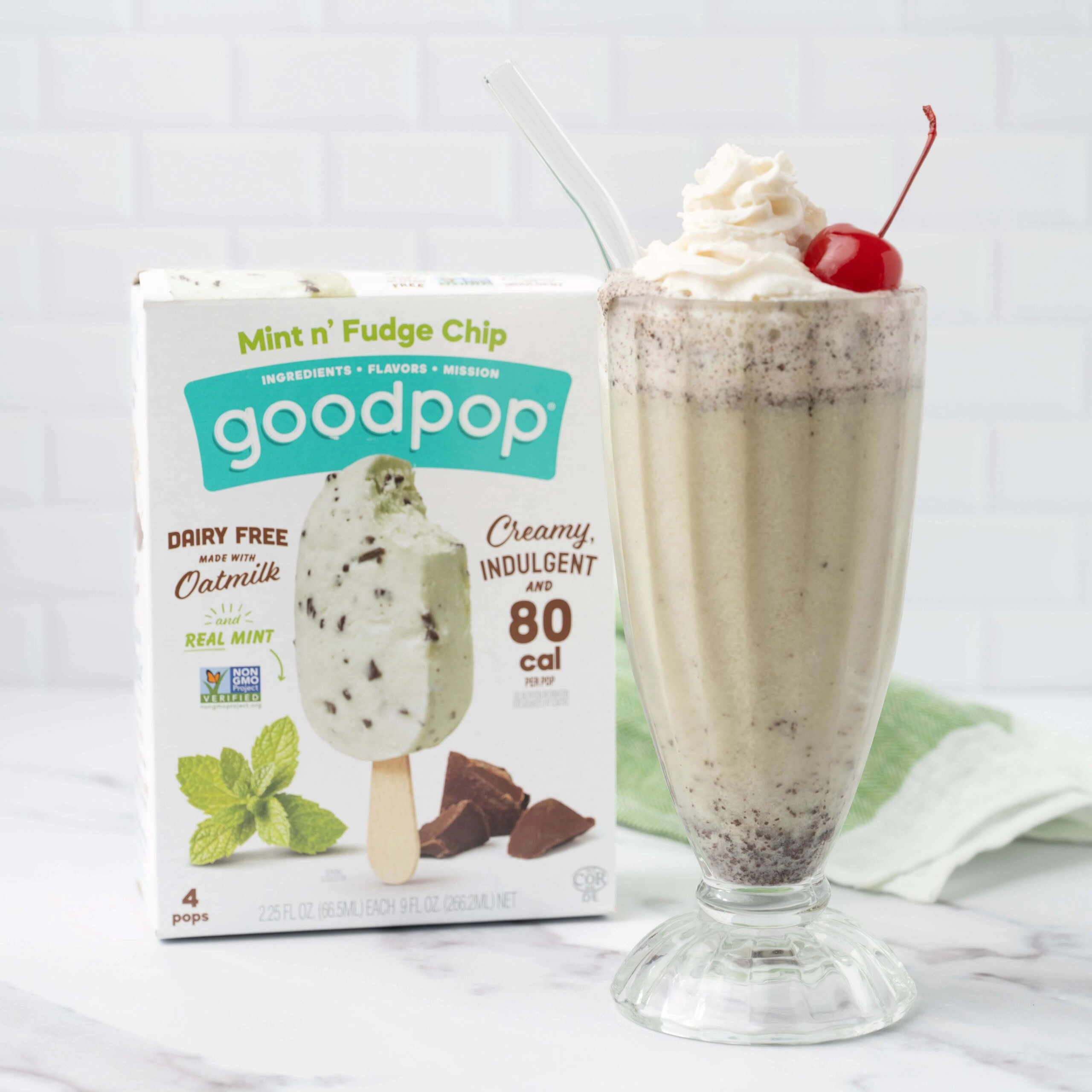 Mint n' Fudge Cream Soda Float, Dairy Free | GoodPop Recipes