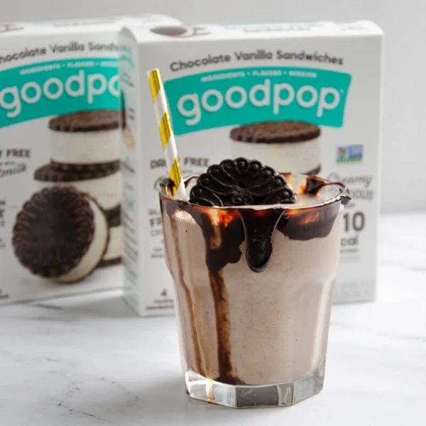 Chocolate Vanilla Sandwiches Milkshake