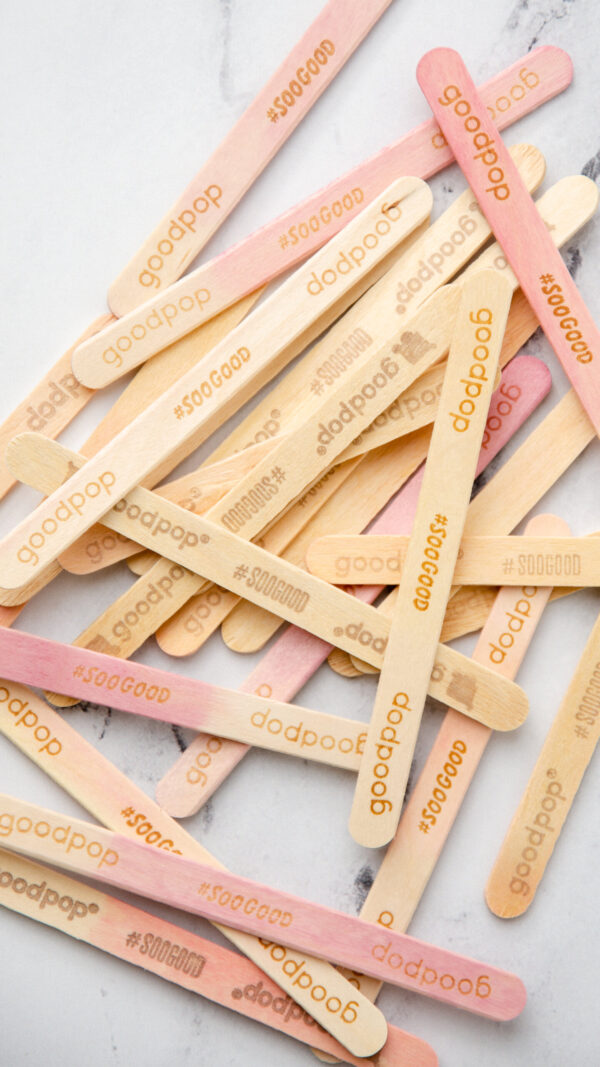 Upcycled GoodPop Stick Coaster