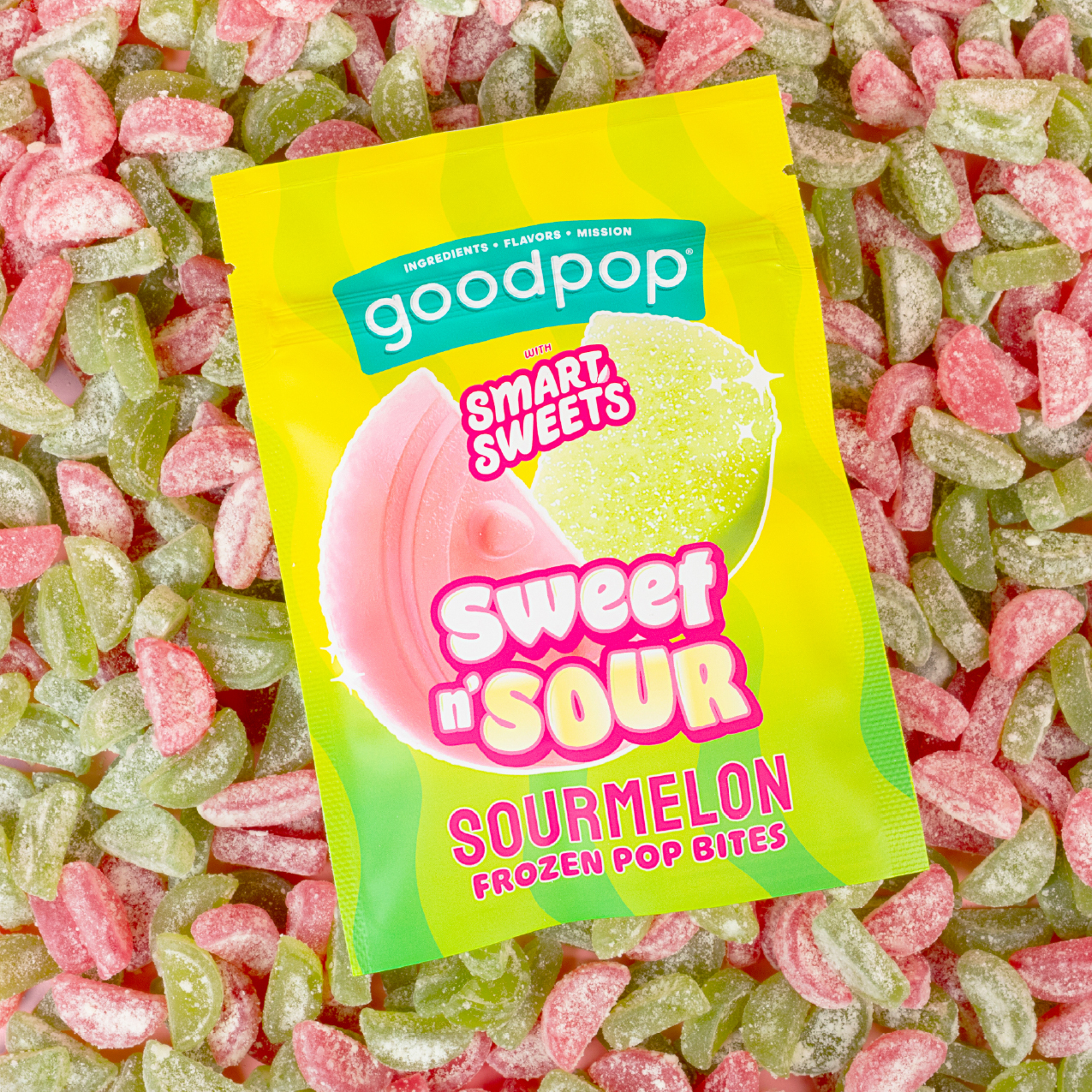 Sourmelon Frozen Pop Bites - GoodPop®